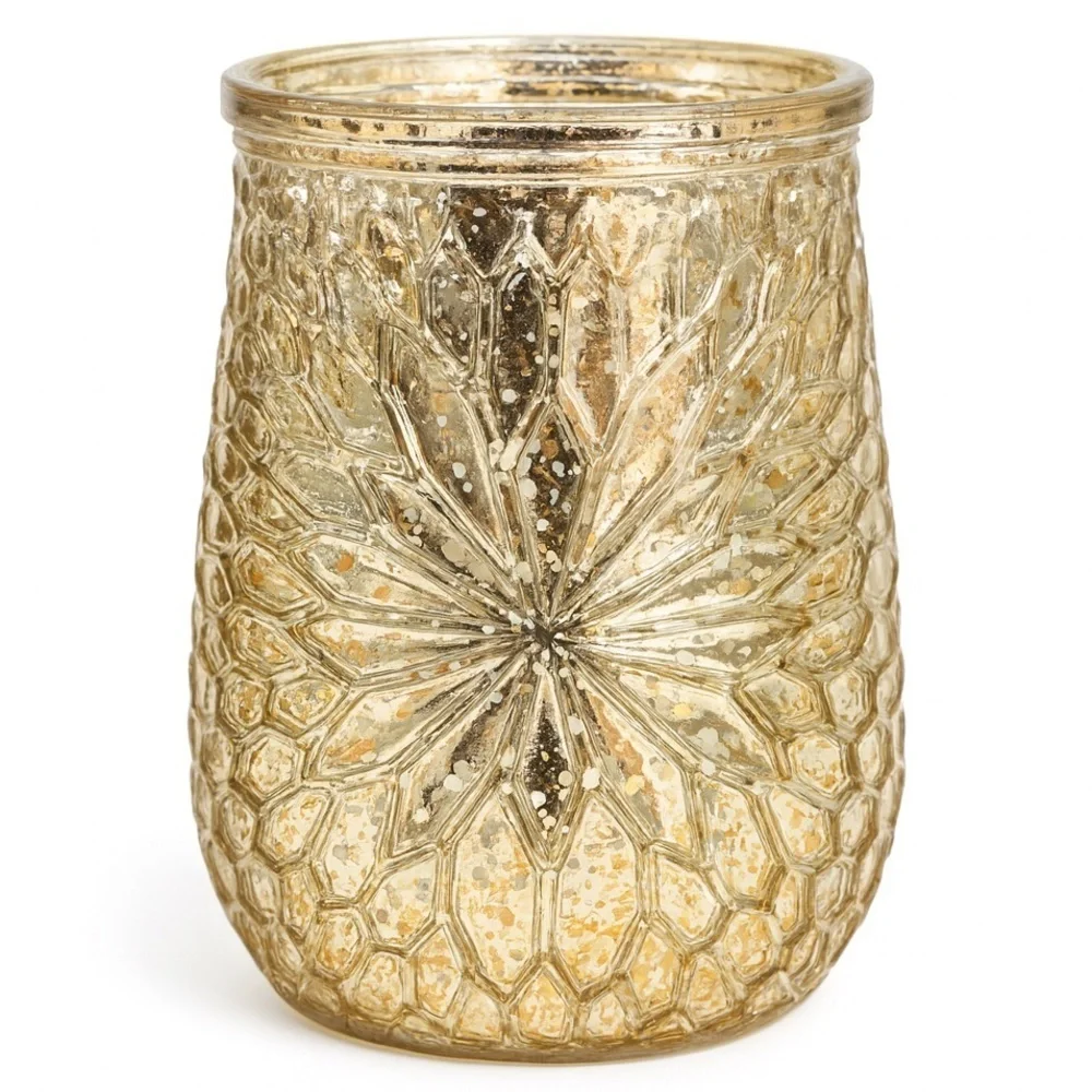 Gold Etched Vase